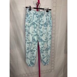 Athleta Girl Tie Dye Joggers Sweatpants Kids XL 14 Blue White Activewear